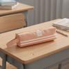 Portable Pen Bag Solid Color Stationery Organizer Large Capacity Pencil Case  School