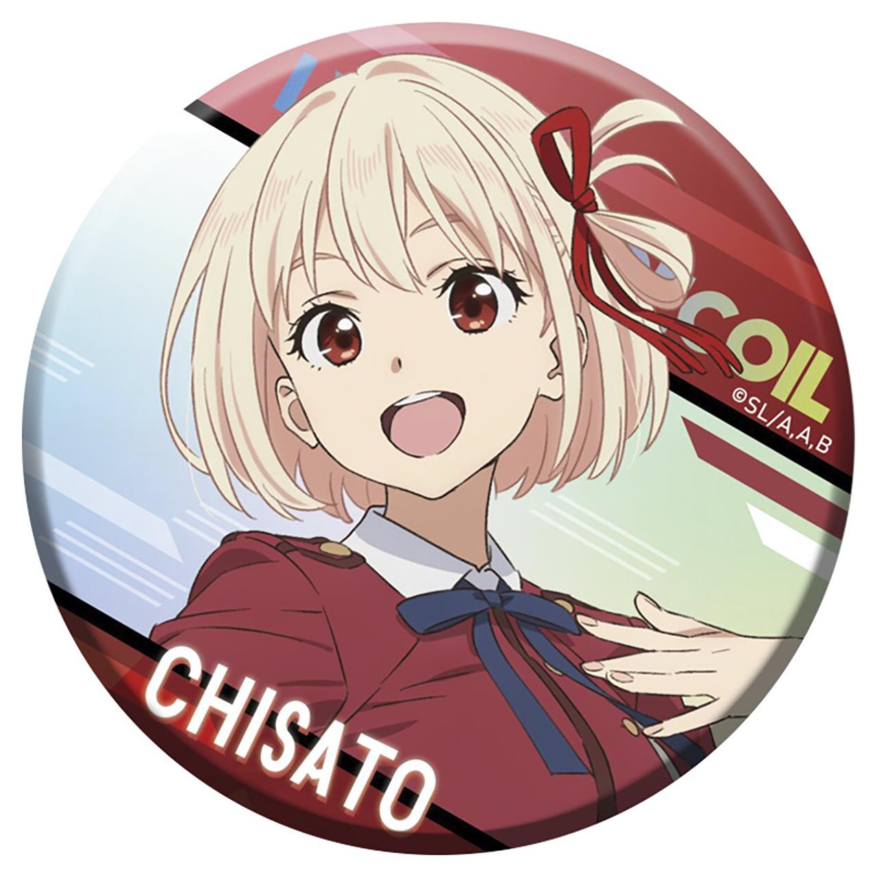 

Lycoris Recoil Laser Flash Badge: Kisaragi Chisato & Inoue Takina 58x58 mm