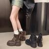 Summer and Autumn 2025 Western Cowboy Breathable Martin Boots Thin Pants Boots Women's Pile Thick-soled New Short Boots
