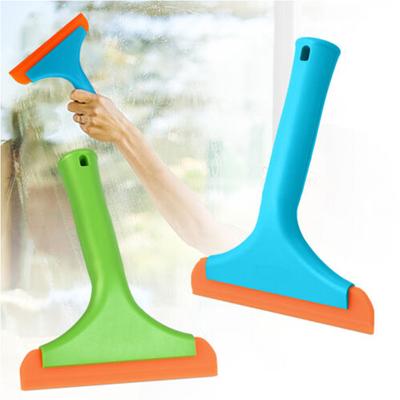 1/2pcs Silicone Shower Squeegee Glass Window Wiper Screen Cleaner Tile Blade