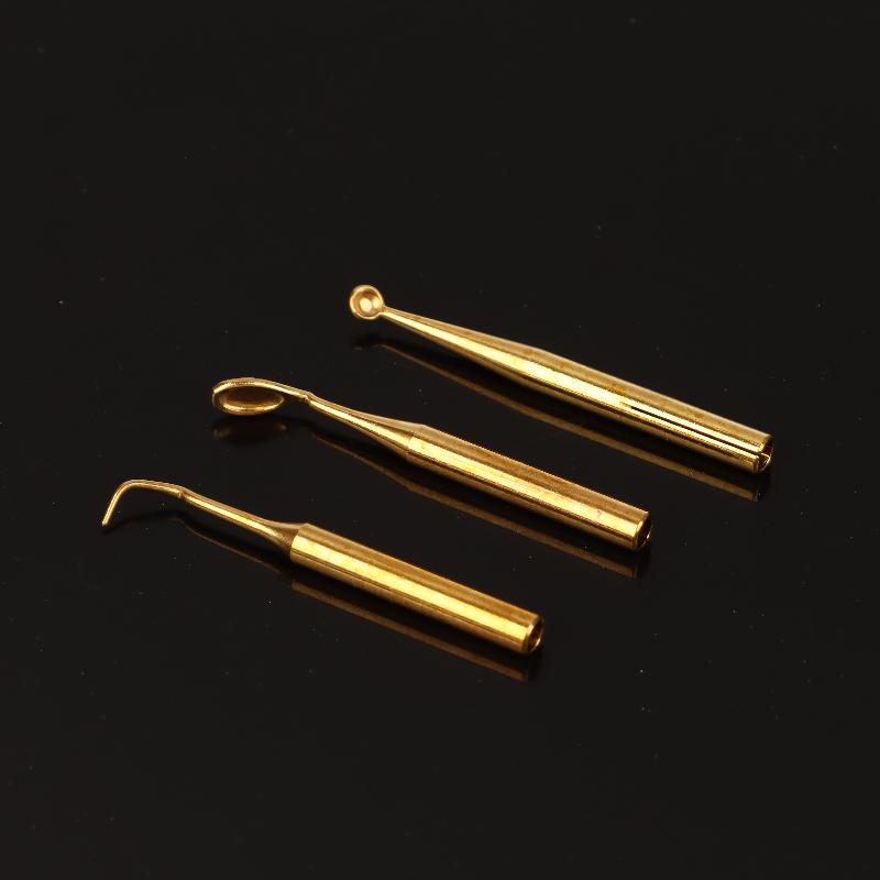 6 Pcs/Box Dental Electric Waxer Tips Dental Wax Carving Knife Pen Pencil Copper Tips For Lab
