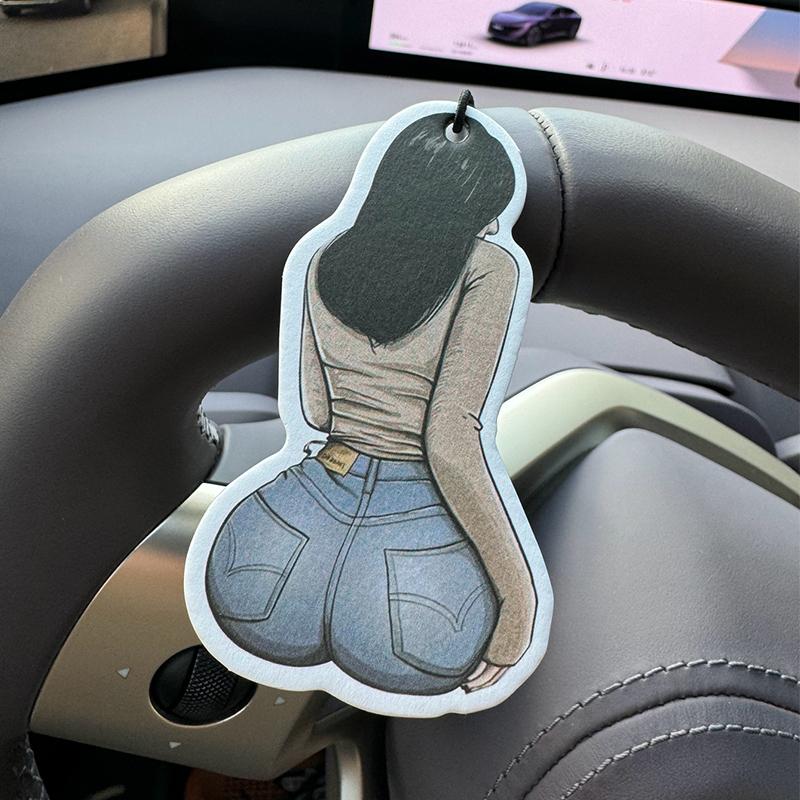 Mysterious Girl Intercontinental Hotel (Hotel Fragrance) Car Air Freshener | Rearview Mirror Hanger & Dual-Purpose Air Vent Clip | Natural