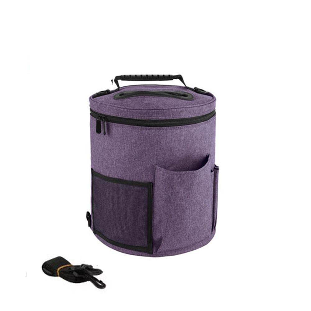 DIY Craft Yarn Round Crochet Bag Large Capacity Knitting Needle Organizer Home Storage