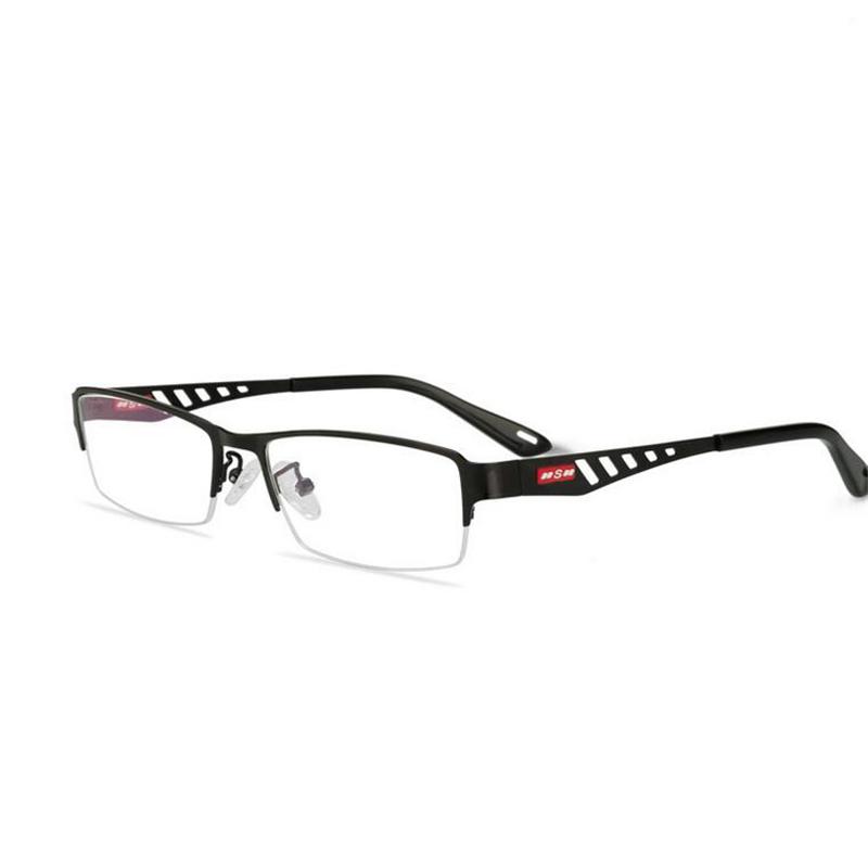 0 -0.5 -0.75 -1.0 To -6.0 Sun Photochromic Finished Myopia Glasses Women Men Metal Half Frame Chameleon Short-Sight Eyewear