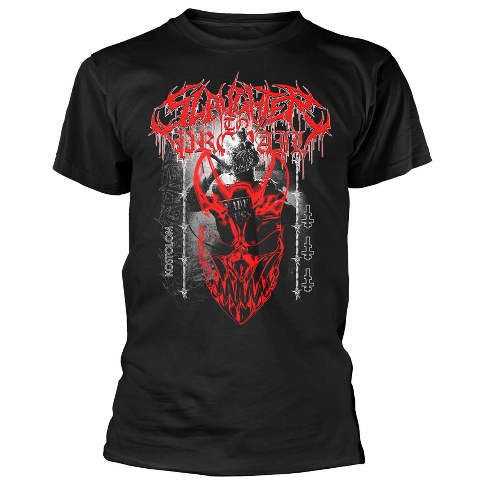 Plastic Head Slaughter to Prevail Kostolom Black T-Shirt XL Black S