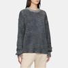 UNIQLO Mixed Color Round Neck Pullover Long Sleeve Knit Sweater Women sweater 462719-06