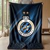 Coperta morbida in pile flanella Club Brugge FC Leggera Accogliente Calda Coperta da lancio per Divano Letto Decorazione Casa