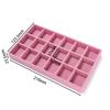 1Pc Jewelry Display Jewelry Storage Tray Jewelry Holder Portable Ring Earrings Necklace Organizer Box