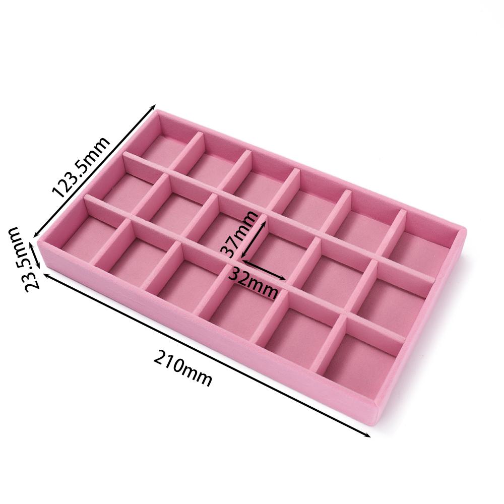 1Pc Jewelry Display Jewelry Storage Tray Jewelry Holder Portable Ring Earrings Necklace Organizer Box