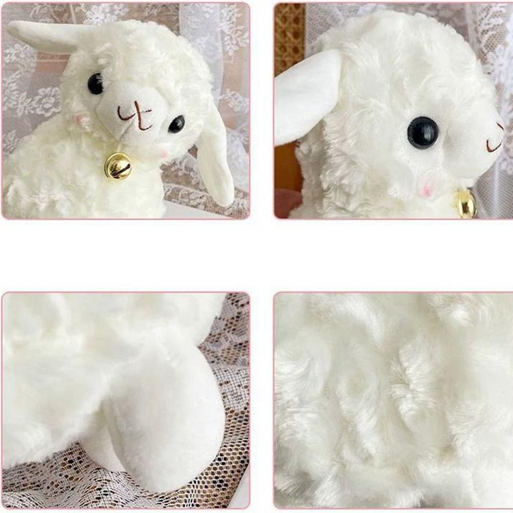 26CM Mare Ananas Alpaca Perna de Dormit Păpușă Umplută Kawaii Alb Păpușă Miel Cadouri de Festival Pentru Copil Cadou de Crăciun Zi de Naștere
