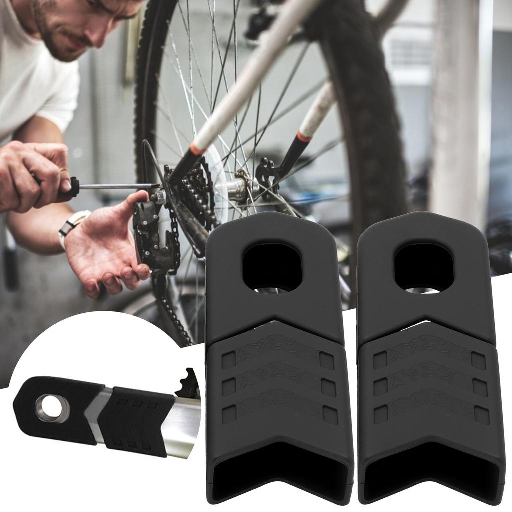 4pcs Bike Crank Protector Crankset Silicone FR AM Crank Arm Boot Covers