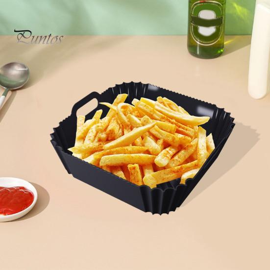 Silikonové vložky do fritézy Opakovaně použitelné čtvercové vložky do fritézy pro 4-6 QT vložky do potravinářské pečicí pánve Příslušenství k fritéze