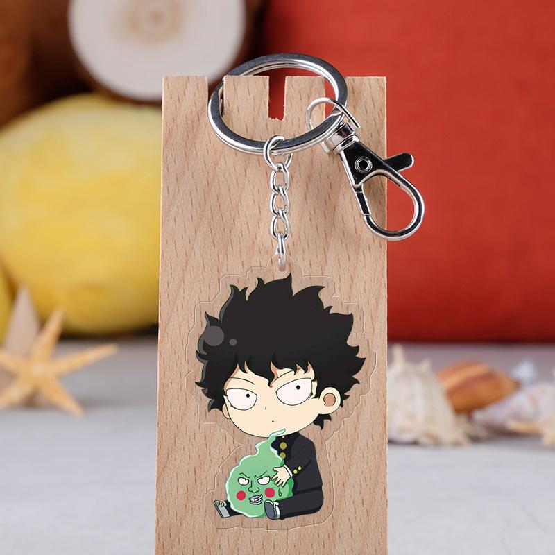Cute Anime Acrylic Keychain Accessaries Cartoon Bag Pendant Creative Car Keyring Friends Gifts