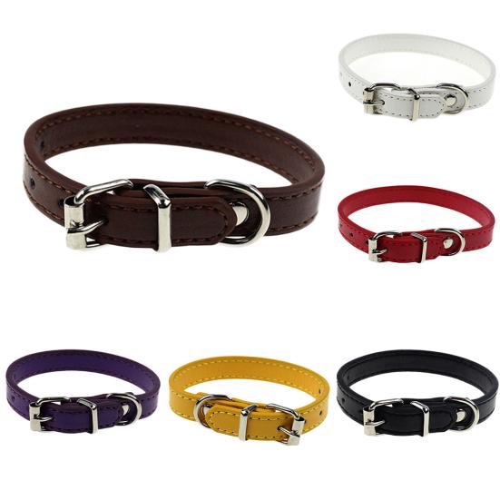 Pure Color Pet Puppy Collar Neck Buckle