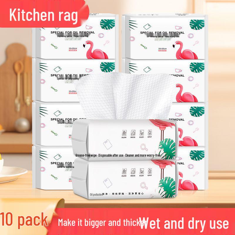 Thick Disposable Oil & Water Absorbent Dishwashing Cloths for Kitchens