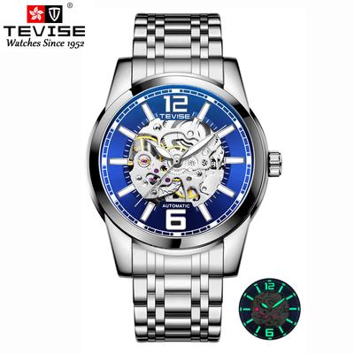 Mechanical Watch Men Skeleton Watch Fashion Business Automatic Watch Luminous Waterproof Wristwatch for Men