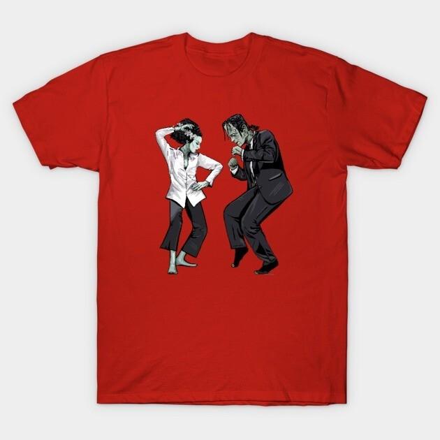 Pulp Frankenstein Halloween T-Shirt Unisex T-Shirt XL