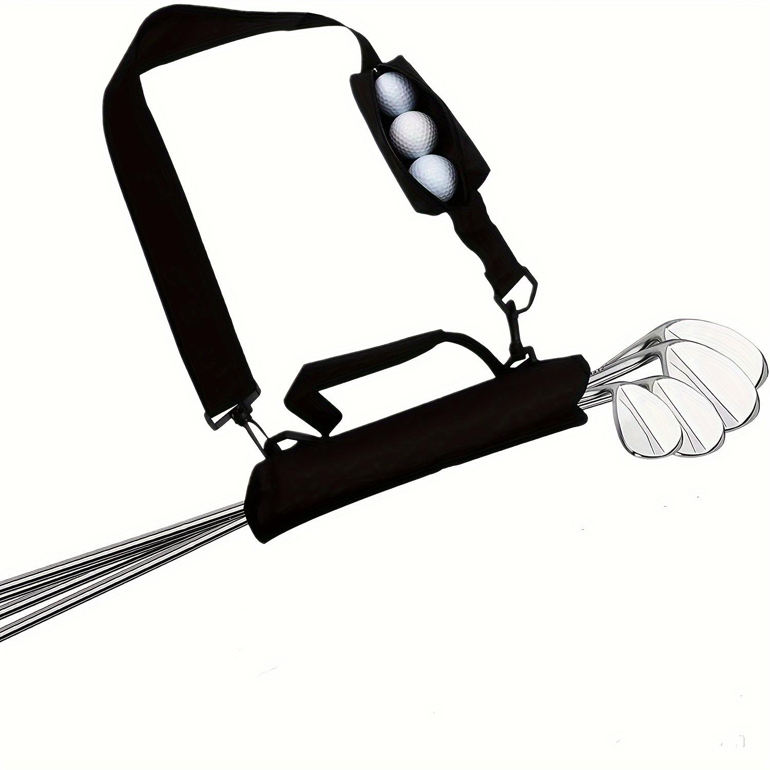 

Portable Foldable Golf Club Bag - Perfect for Practice & Supplies чёрный