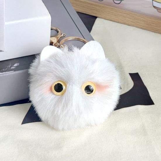 Plüschkatze Schlüsselanhänger Pelzball Puppe Tasche Anhänger Schlüssel Rucksack Geldbörse Zubehör Auto Innenraum Dekoration