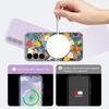 Watercolor Floral Pattern Case For Samsung Galaxy S26 S25 Ultra S24 S23 FE S22 Plus S21 Built-in Metal Plate Magnetic Silicone Cover