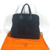 HERMES Sac Ibou PM Bag Tote Bag Hand Bag Leather/Canvas Black
