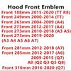 Q24 Ring Logo Car Hood Front Bonnet Grill Rear Trunk Emblem Badge Sticker Decal Accessories For a2 A3 A4 A5 A6 A7 Q2 Q3 Q5 Q8 TT