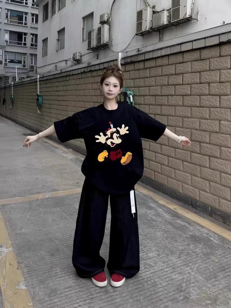 Women's Plus Size Pure Cotton Korean Style Loose Short Sleeve T-Shirt - New Summer Design
