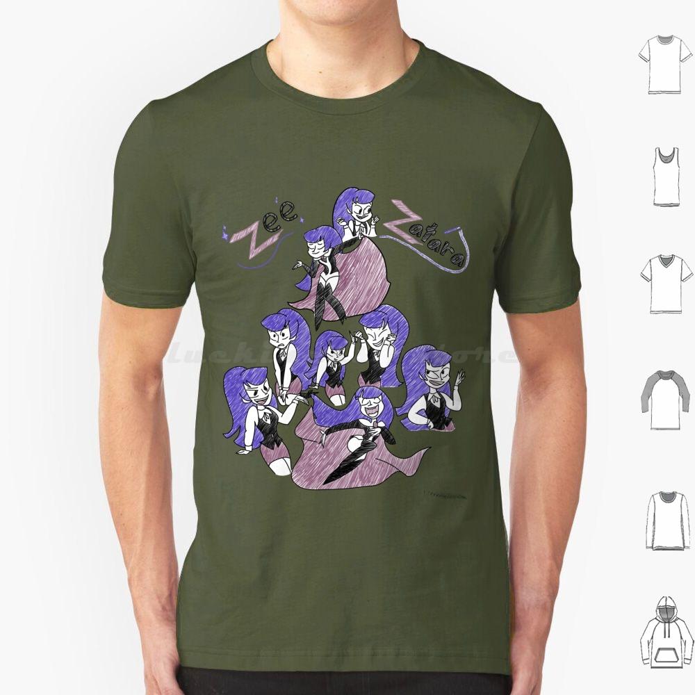 Sketchy Zee Zatara T Shirt Cotton Men Women DIY Print Zee Zatara Comics Zatana Superhero Girls Cartoon Magic Cartoons Magician