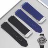 Men's Silicone Rubber Watch Band For Hublot BIG BANG Black Blue Watch Band Tool Waterproof Sweat-proof Bracelet 26-19mm