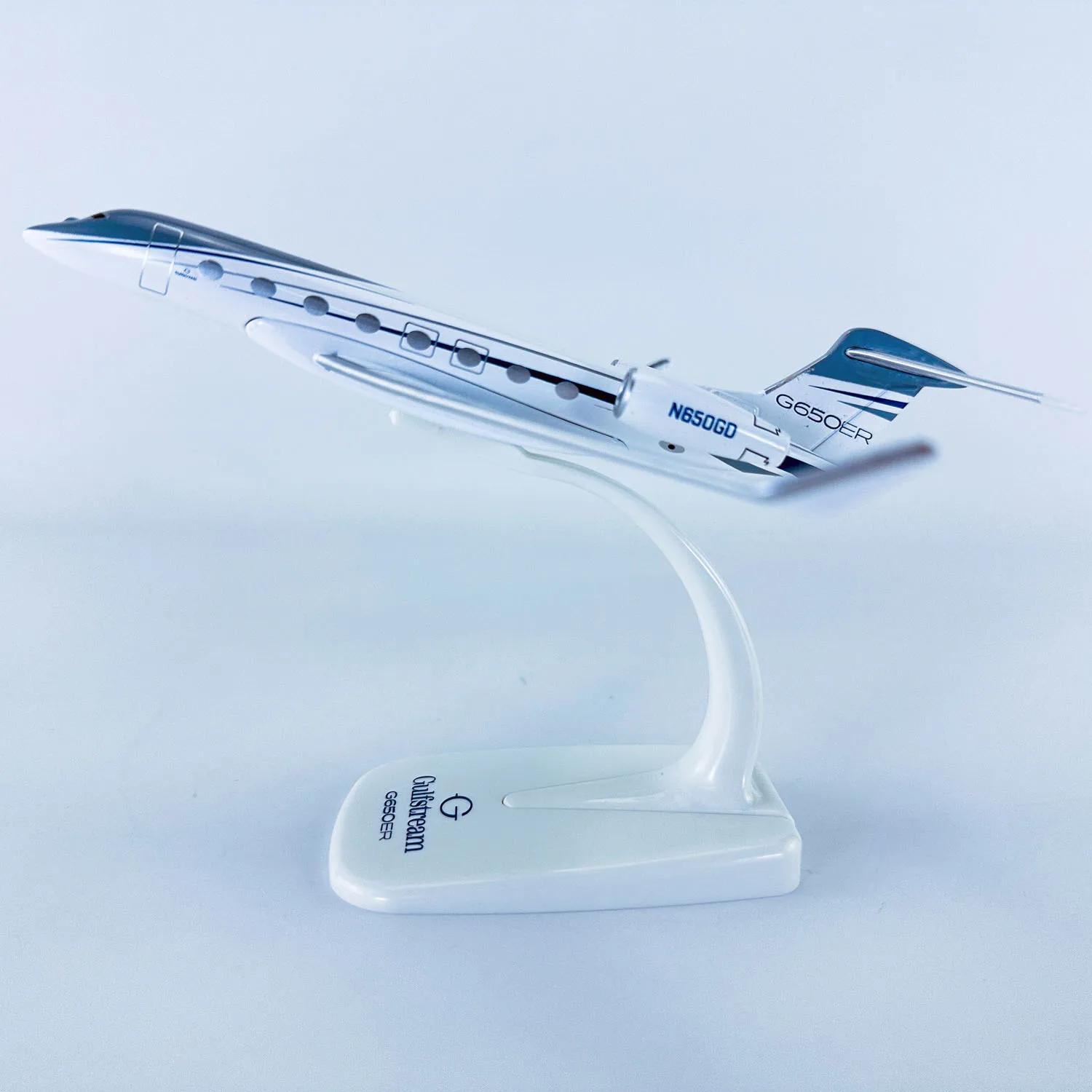 16cm Alloy Gulfstream G650 Aircraft Model,Diecast 1/200 Scale Gulfstream G650ER Airplane Model Plane Model Toy for Gift белый