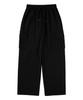 URBANAGE Single-Pleat Wide Cargo Sweatpants_Black
