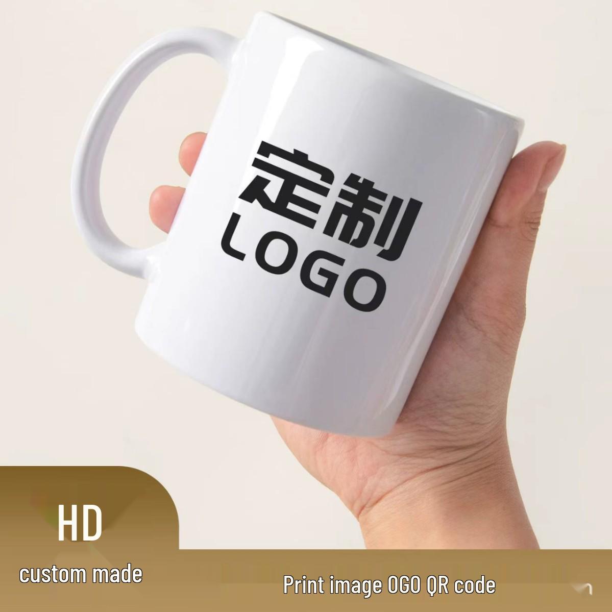 

Creative Color-Changing Ceramic Cup with Logo and Photo Options - Customizable Gifts and Promotional Mugs. White Coating Cup