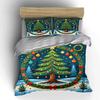 Christmas Tree Festive Decor Bedding Duvet Cover Set Duvet Cover Pillowcases  (1*Duvet Cover 2*Pillowcases, Without Duvet Insert)