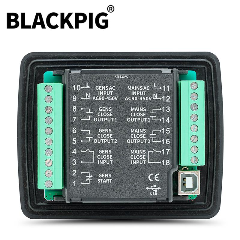 Original M ATS320 ATS320AC ATS320DC Generator ATS Controller Panel Automatic Transfer Switch Control Module With USB Port