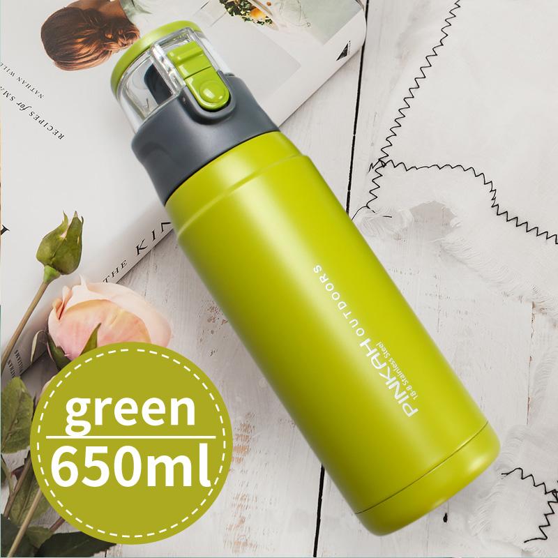 650ML termohrnek z nerezové oceli vakuové baňky Sportovní izolační hrnek Venkovní Láhve na vodu termoska na kávu