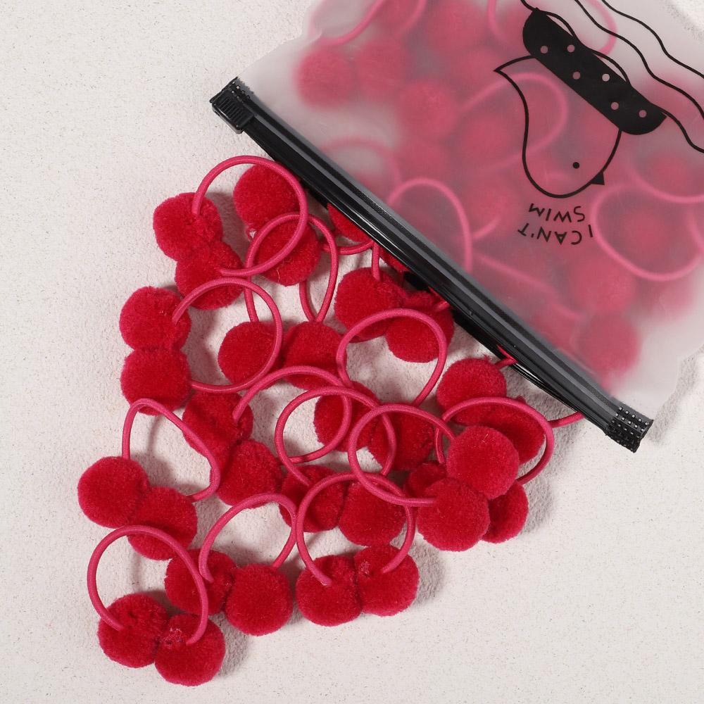 5 ks/sada Dívčí gumičky do vlasů Dvojitá plyšová kulička Sady gumiček do vlasů Pro miminka Děti Gumičky Elastické vlasové gumičky Vlasové doplňky