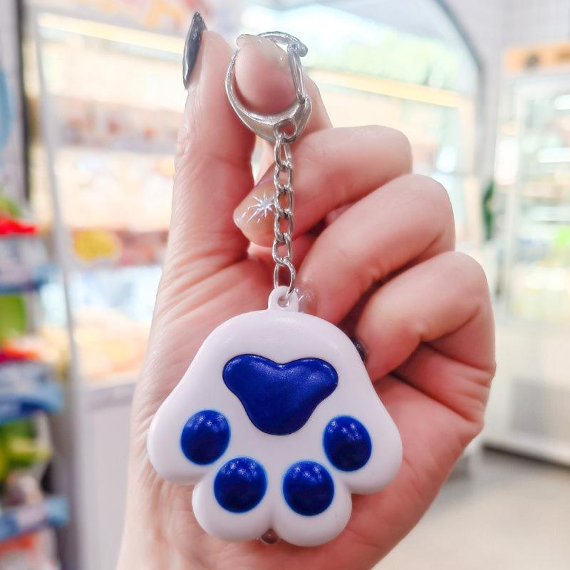 Luminous Sounding Cat Paw Keychain Bell Doll Ornament