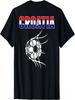 Croatia Soccer Ball In Net - Support Croatian Football Team T-Shirt