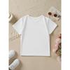 Moda Estiva Bambina T-shirt a Maniche Corte Stampa Cartone Animato Casual Versatile