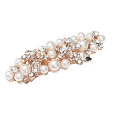 TIGLOSS Barrette Pearl Hair Accessory Hair Ornament Hair Clip Wedding Hairpin Hair Clip (Tigloss) (Leaf)