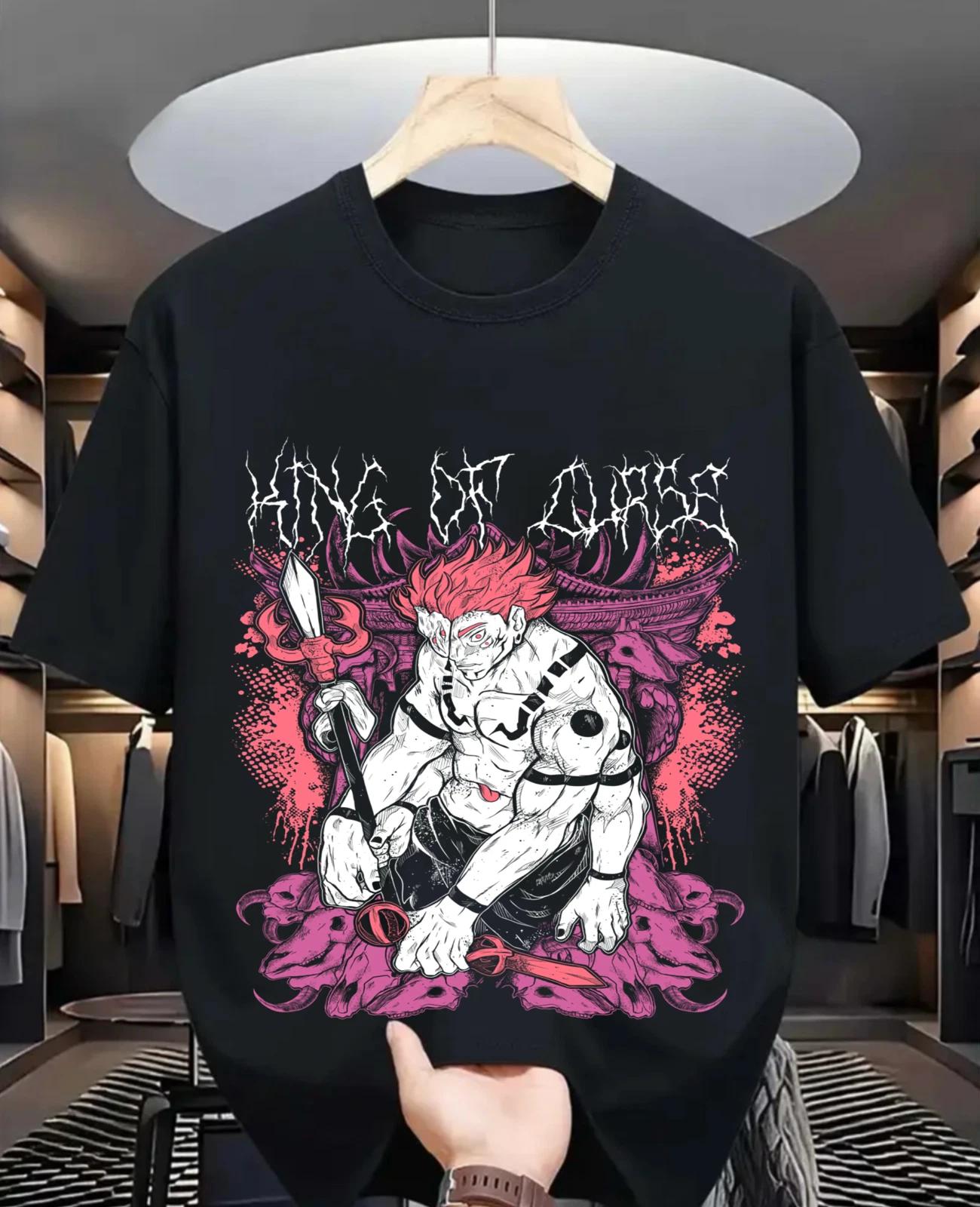 

Футболка Рёмен Сукуна JJK jujutsu kaisen Леви Хоррор Аниме Подарки Футболка мультяшная 4XL