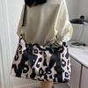 Large Capacity Gym Bag Leopard Print Shoulder Bag Spacious Handbag  Fitness Sports