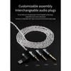 QKZ Cablu Căști Q7MAX cu Microfon HiFi Căști cu Fir de Înlocuire Cablu de Upgrade 2.5/3.5/4.4MM/TypeC/MMCX/2Pin pentru KZ EDX PRO TRN