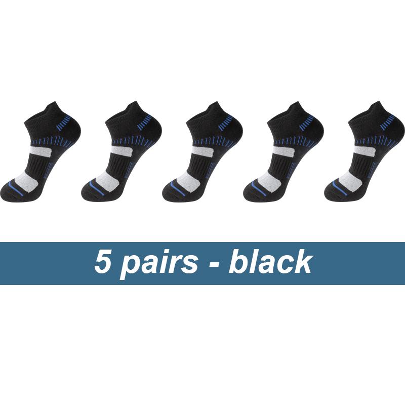 10 párov vysokokvalitné pánske členkové ponožky Bavlna Atletické Polstrované Priedušné Neformálne Športové ponožky Nové Pánske krátke ponožky Veľkosť38-46