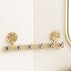 6 Hooks Rotating Suction Cup Rudder Hook Punch-Free Utensils Storage Row Hook  Kitchens