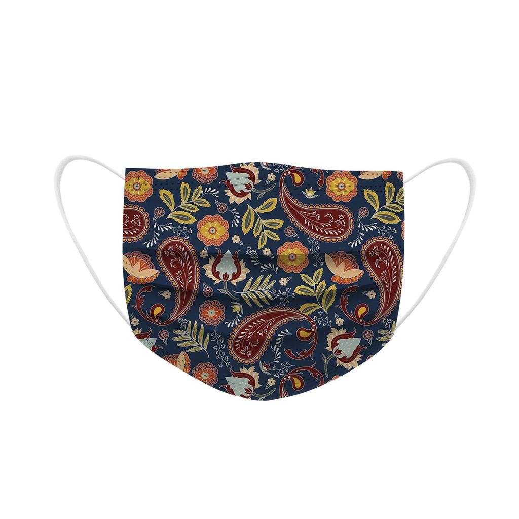 20PCS Adult's Mask Paisley Print Disposable Face Mask Industrial 3Ply Ear Loop