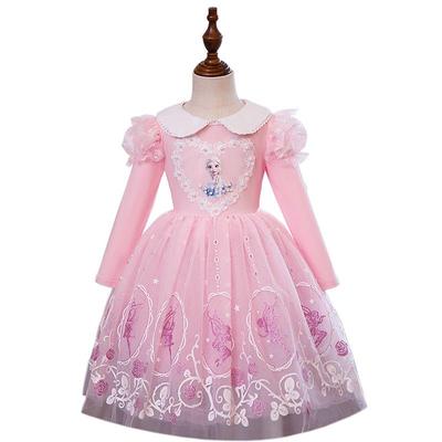 "2023 Summer Elsa Princess Dress - Short Sleeve Aisha Skirt"