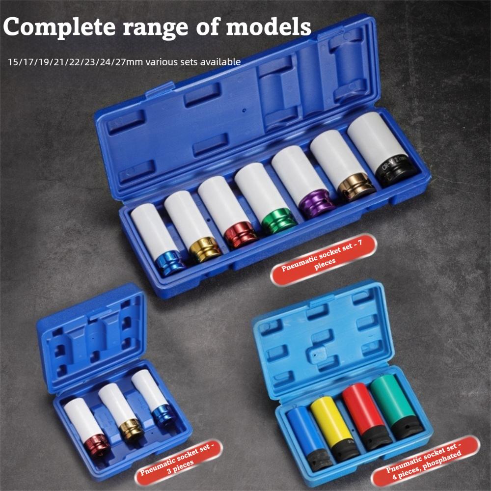Deep Socket Impact Sleeve Set Thin Wall Deep Impact Socket Car Tire Repair
