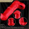 Hollow Horse Dildo Penis Sleeve Soft Silicone Dick Enlargement Extender Delay Ejaculation Cock Sleeve Men Sex Toy