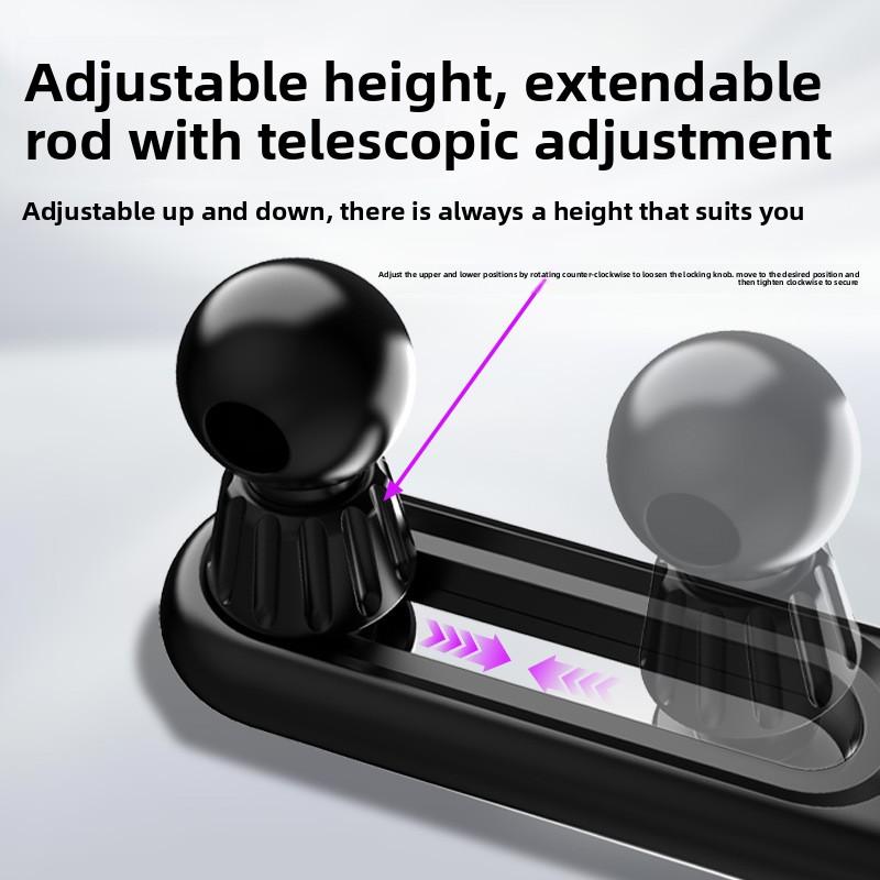 360°Rotating Adjustable 17mm Ball Joint Extension Arm for Car Air Vent GPS Mount Car Air Outlets Screen Dash Mobile Phone Holder